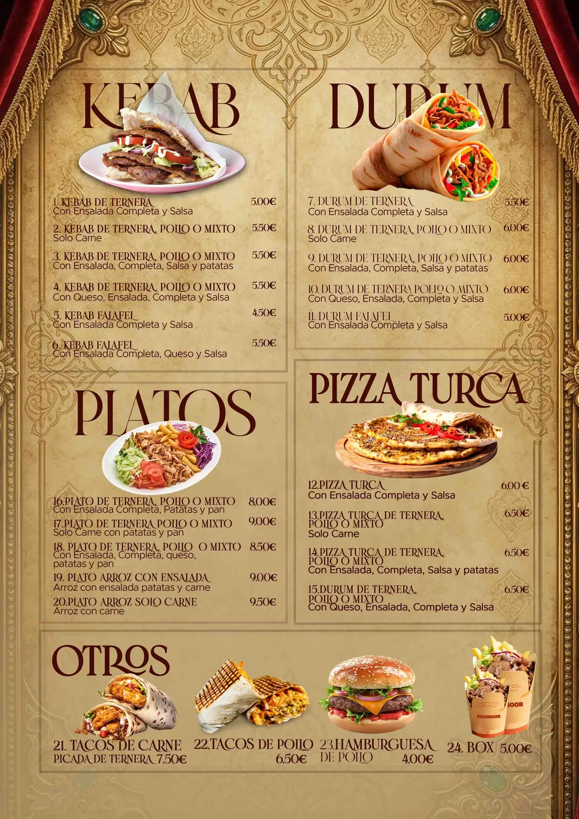 Restaurant Menu Design Portfolio project visual